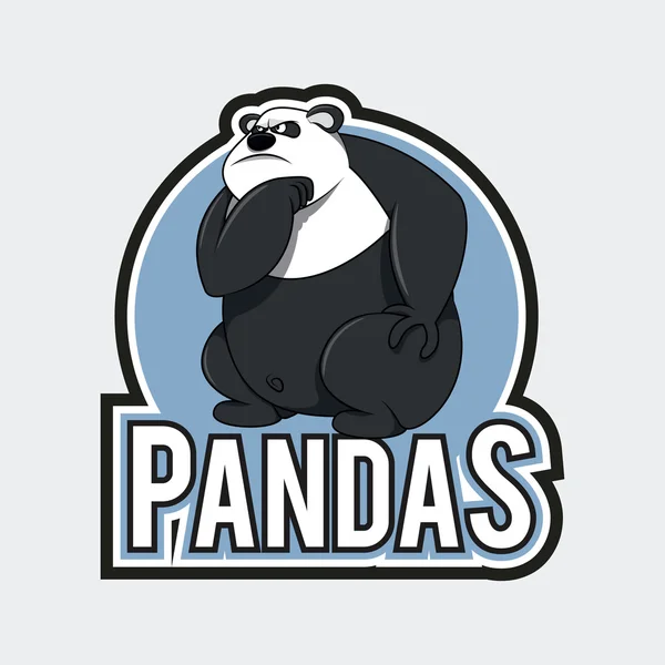 Pandas diseño de ilustración — Vector de stock