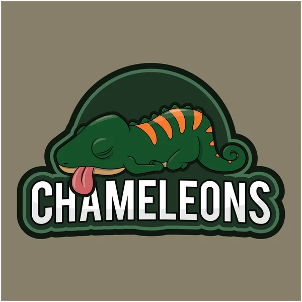 Kameleonter illustration design — Stock vektor