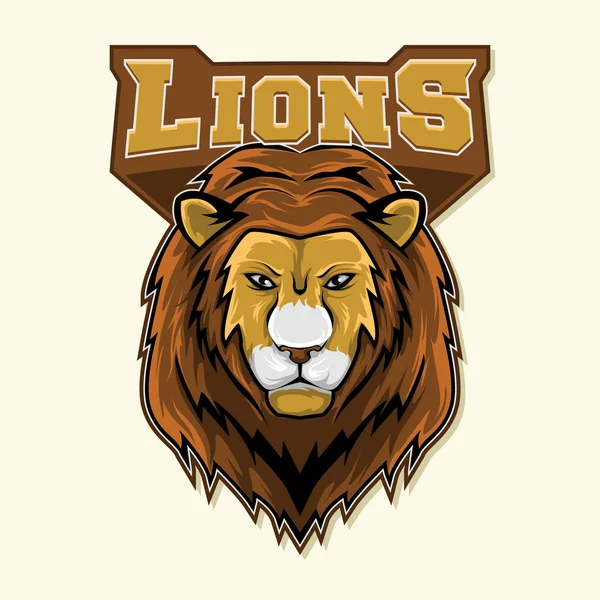 Lion logotyp symbolen färgglada — Stock vektor