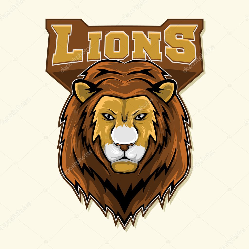 Lion logo symbol colorful