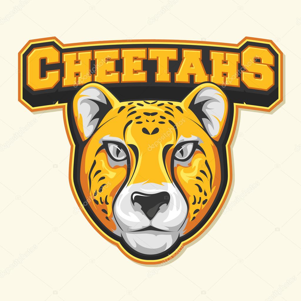 Cheetah logo symbol colorful