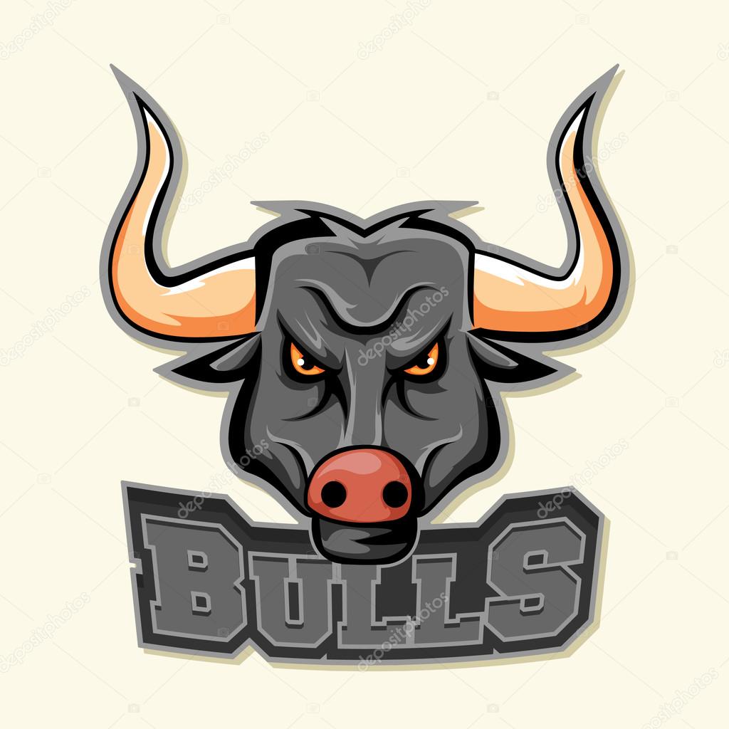 Bull logo symbol colorful