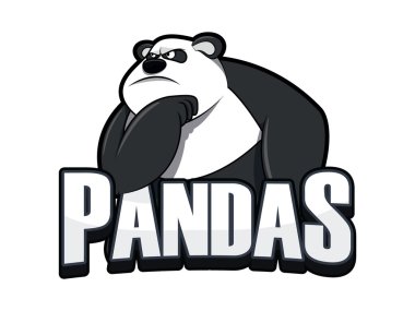 panda face cartoon free vector eps, cdr, ai, svg vector illustration