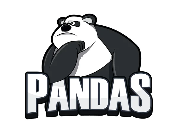 Pandas illustration design bunt — Stockvektor