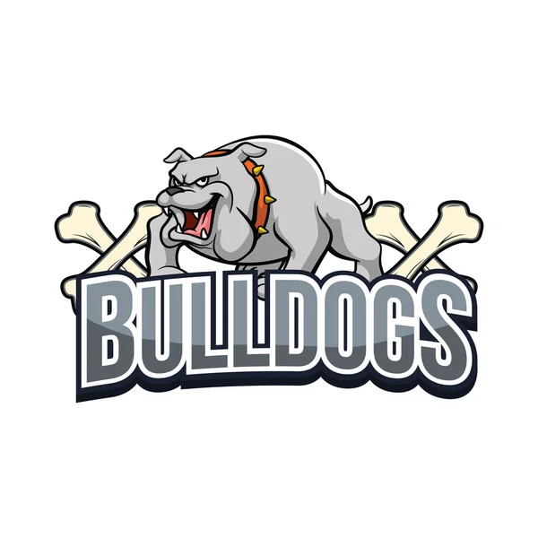 Bulldogs illustrazione disegno colorato — Vettoriale Stock