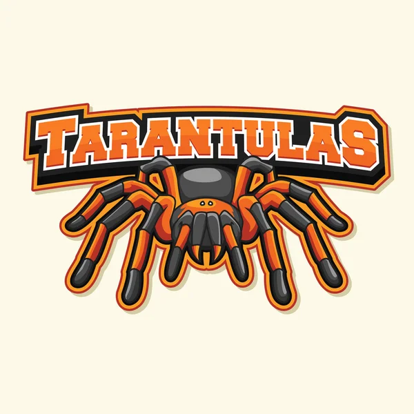 Tarantula logótervezés illusztráció — Stock Vector