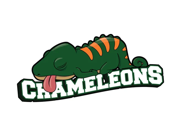 Kameleons afbeelding ontwerp kleurrijke — Stockvector