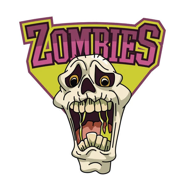 Zombies ilustración diseño colorido — Vector de stock