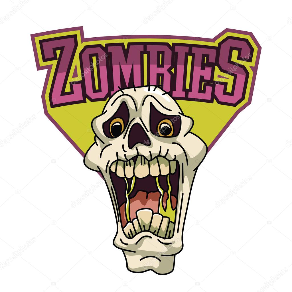 Zombies illustration design colorful