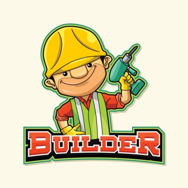 Oluşturucu logo illüstrasyon tasarımı
