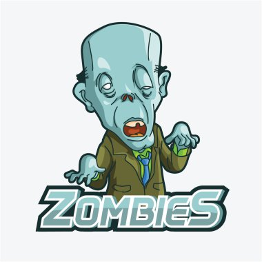 zombi illüstrasyon tasarımı renkli