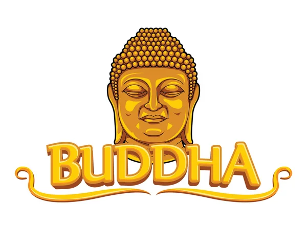 Gambar gambar banner buddha berwarna-warni - Stok Vektor