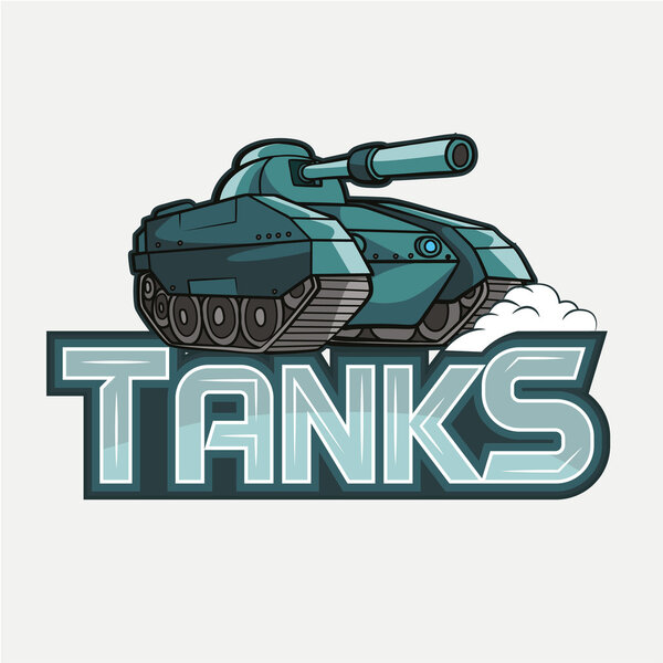 tanks banner illustration design colorful