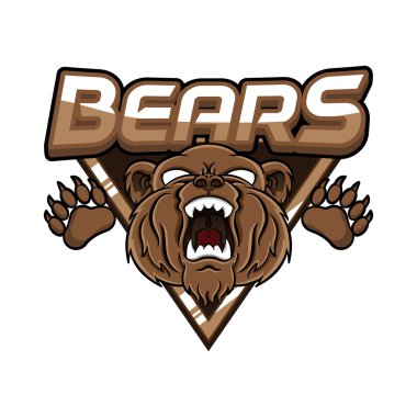 ayılar illüstrasyon tasarımı renkli afiş