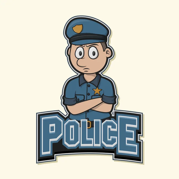 Politie logo afbeelding ontwerp — Stockvector