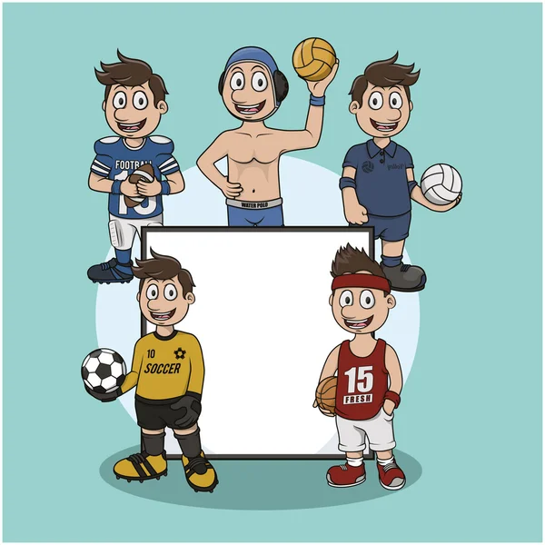 Piłka sport znak ilustracja projekt — Wektor stockowy