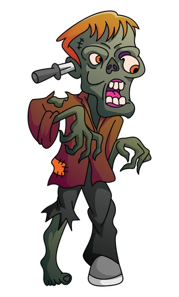 Zombie hurlant Halloween — Image vectorielle