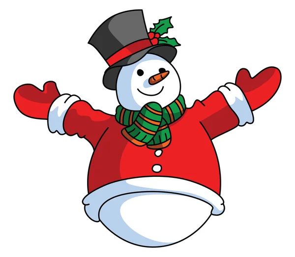 Snowman — Stock Vector