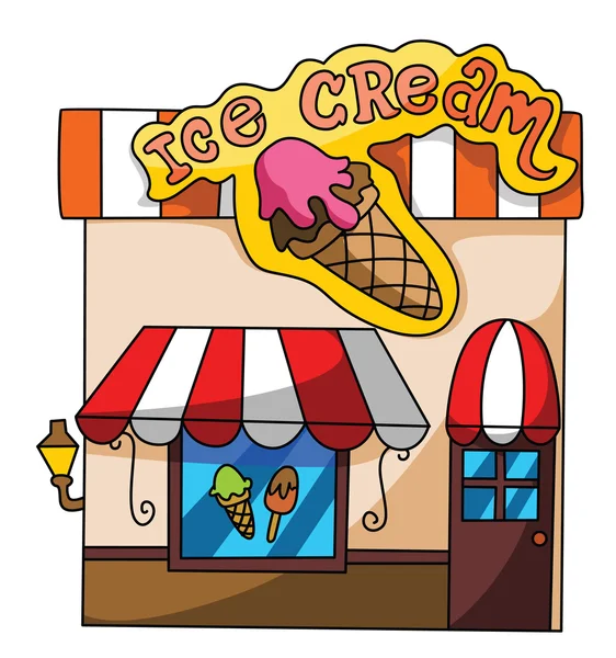 Tienda de helados — Vector de stock