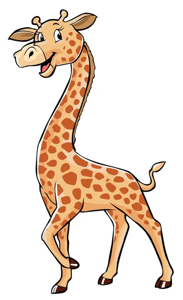 Giraffen-Cartoon — Stockvektor