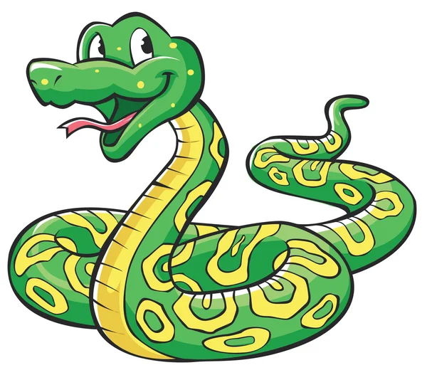 Dibujos animados de serpiente — Vector de stock