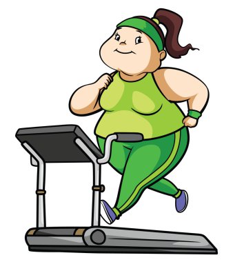 şişman kadın fitness