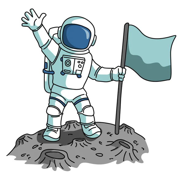 Astronauta — Vector de stock