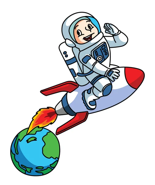 Astronauta — Vetor de Stock