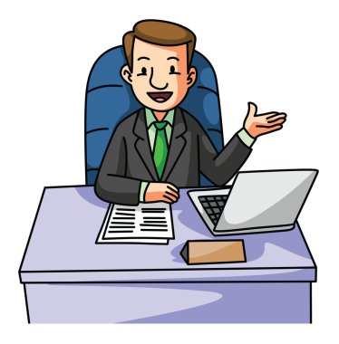 Masa üzerinde başarı iş adamı