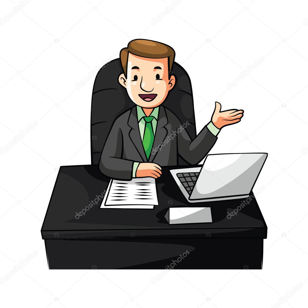 depositphotos_62213851 stock illustration businessman desk cartoon illustration