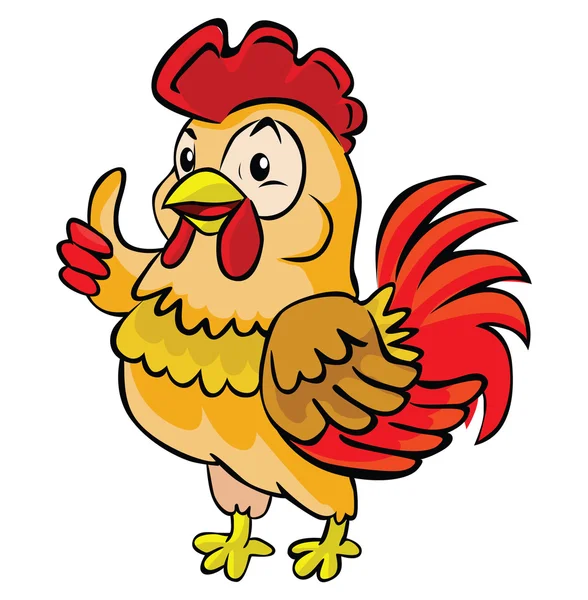 Cute rooster cartoon — Stock Vector