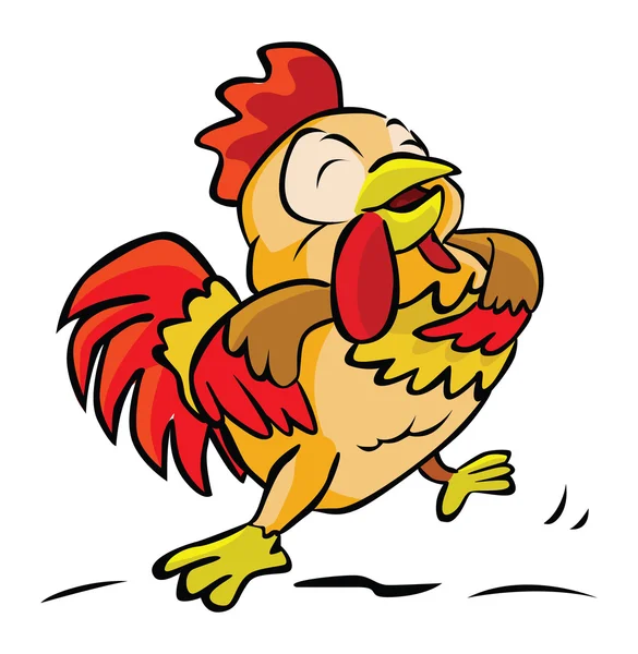 Cute rooster cartoon — Stock Vector