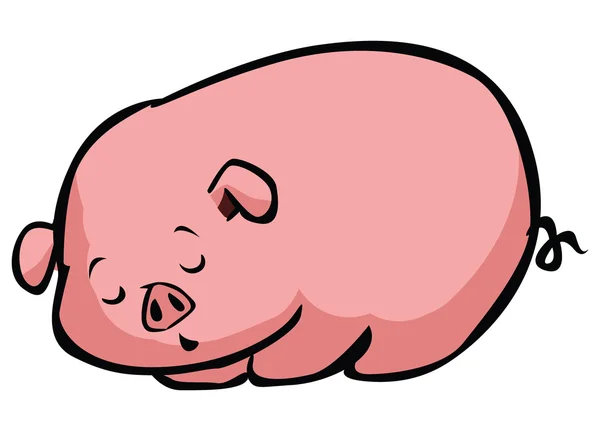 Смешная мультяшная свинья — стоковый вектор