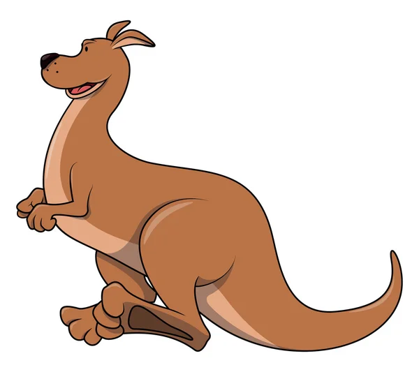 Kangourou sautant — Image vectorielle