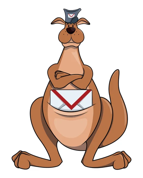 Kangaroo mail — стоковий вектор