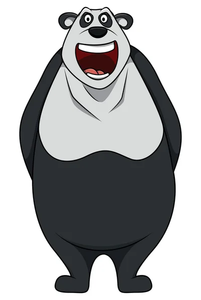 Rire personnage de dessin animé panda — Image vectorielle