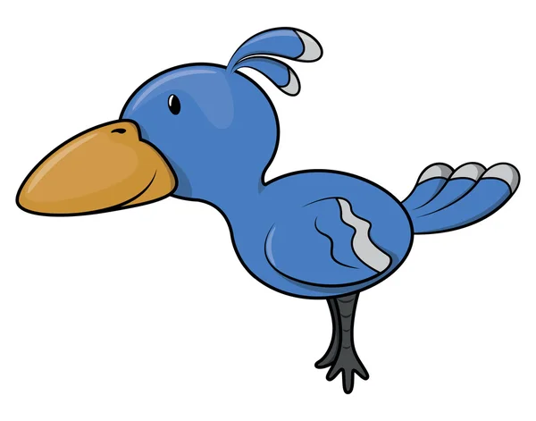 Bird blauw — Stockvector