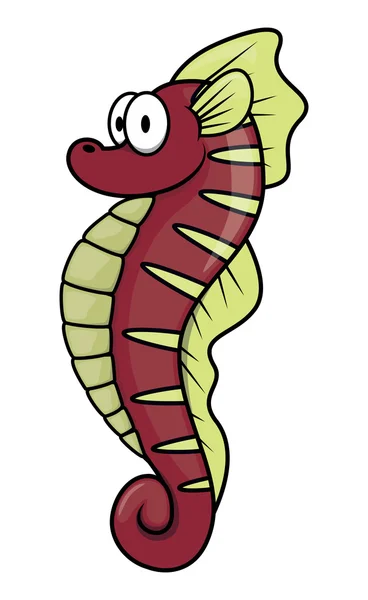 Bela banda desenhada Seahorse —  Vetores de Stock