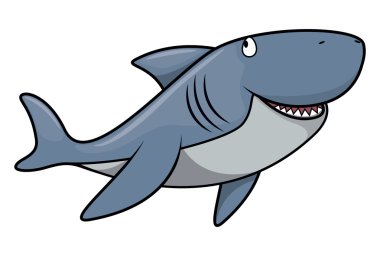 köpekbalığı karikatür çizimi