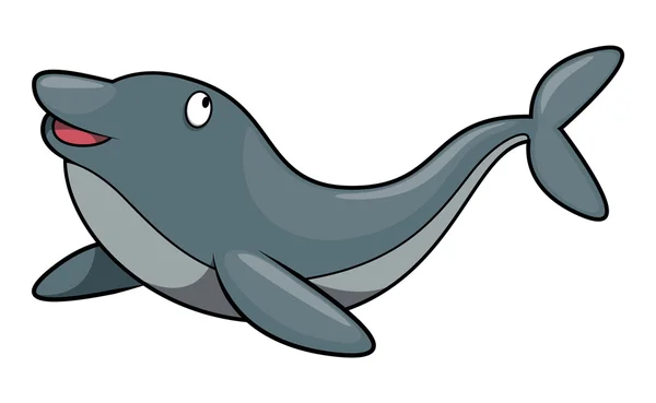 Dolfijn cartoon afbeelding — Stockvector