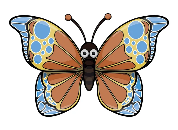 Schmetterling Cartoon Illustration — Stockvektor