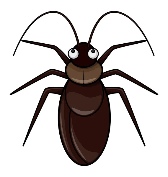 Cucaracha ilustración de dibujos animados — Vector de stock