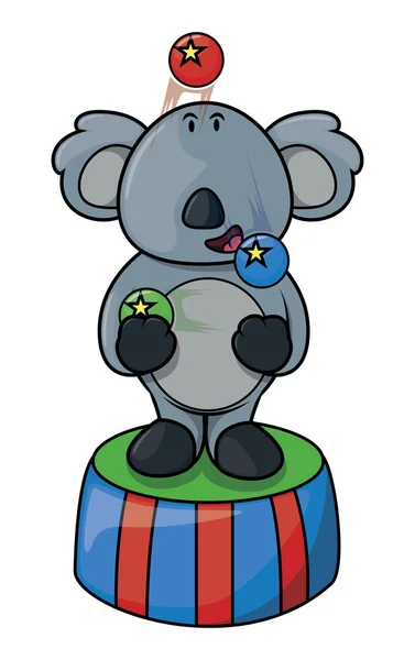Acrobate de cirque Koala — Image vectorielle