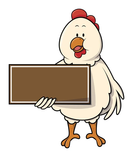 Broiler cartoon illustration — Stock vektor