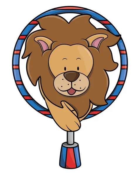 Lion circus — Stock Vector