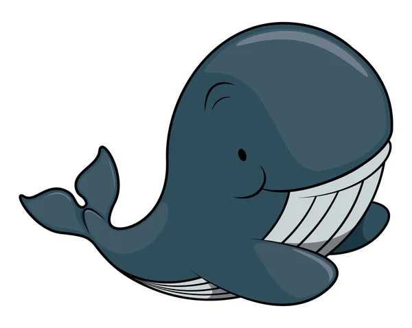 Illustration vectorielle de baleine mignonne — Image vectorielle