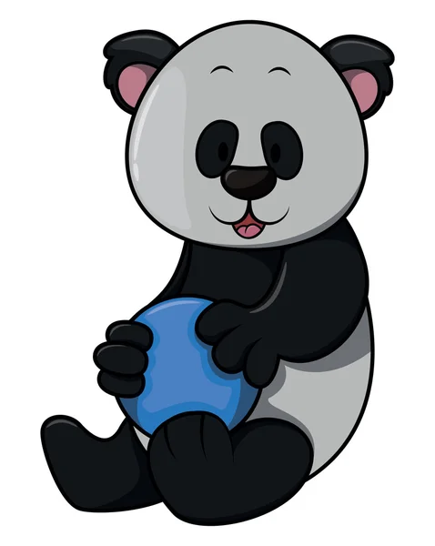 Panda vector ilustración — Vector de stock