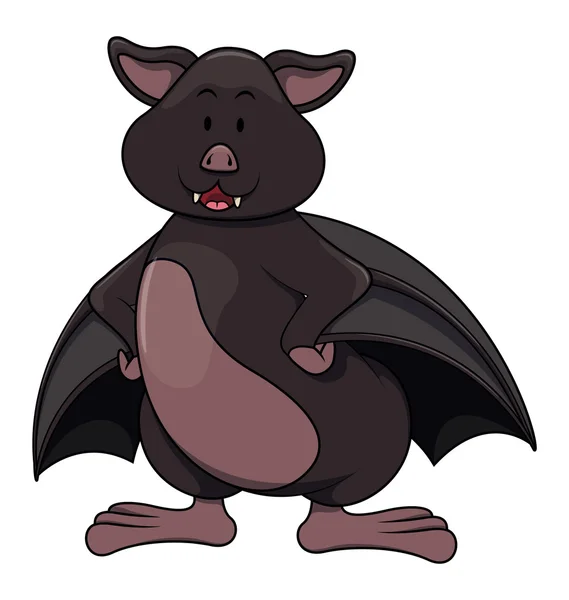 Illustration de Bat Cartoon — Image vectorielle