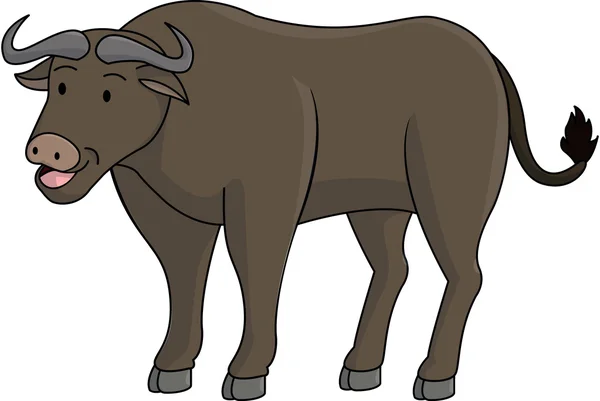 Búfalo animal — Vetor de Stock