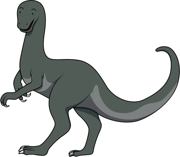 Compsognathus dinosaurier illustration — Stockvektor